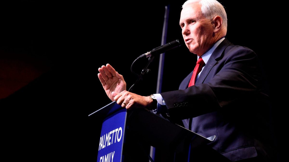 Mike Pence looks at the 2024 presidential race but sees Donald Trump everywhere