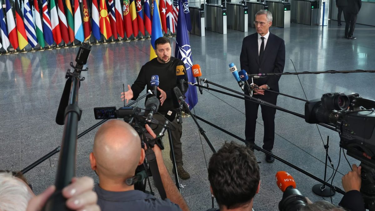 Zelenskyy arrives in Brussels for surprise visit ahead of NATO meeting